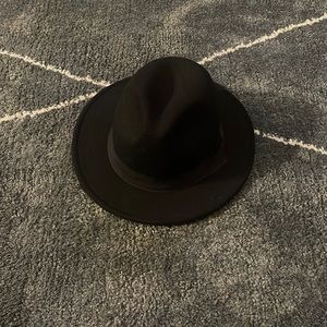Black fedora.